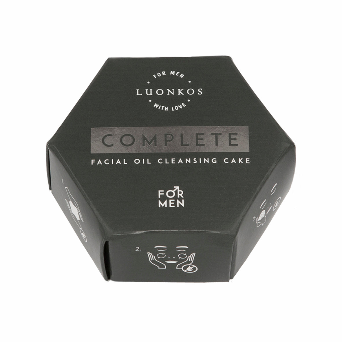Face Oil Men - Complete Facial Oil Cleansing Cake for Men - Luonkos
