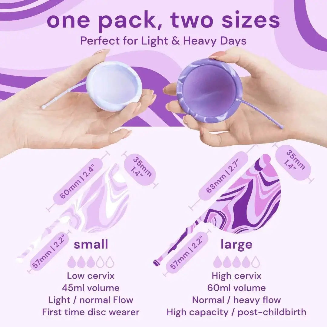 Bodyotics Comfydisc Genanvendelige Menstruationsskiver - 2 stk.