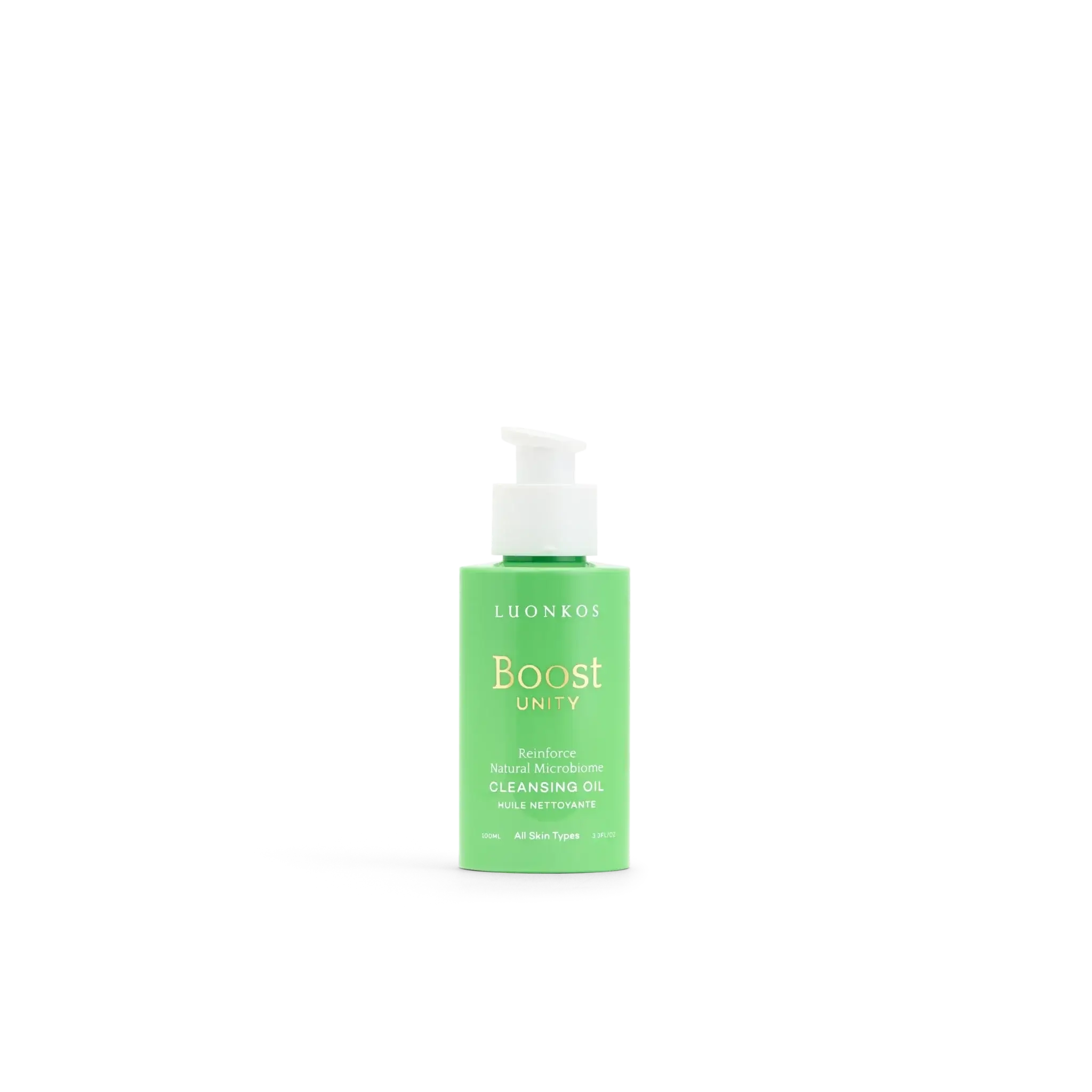 Boost Unity facial cleansing oil – natural deep cleanser with Finnish forest microbes for all skin types