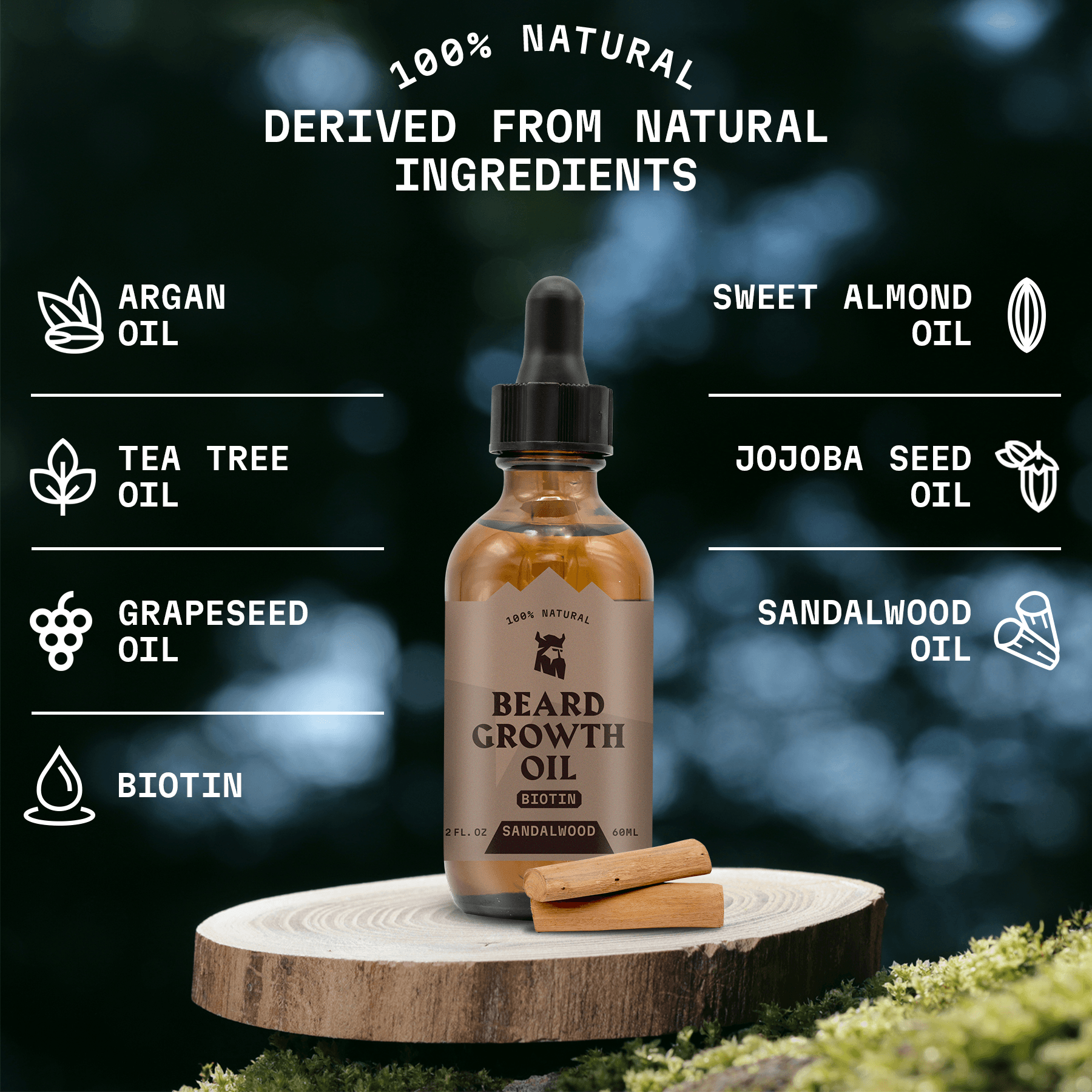 Beard Growth Kit - Sandalwood