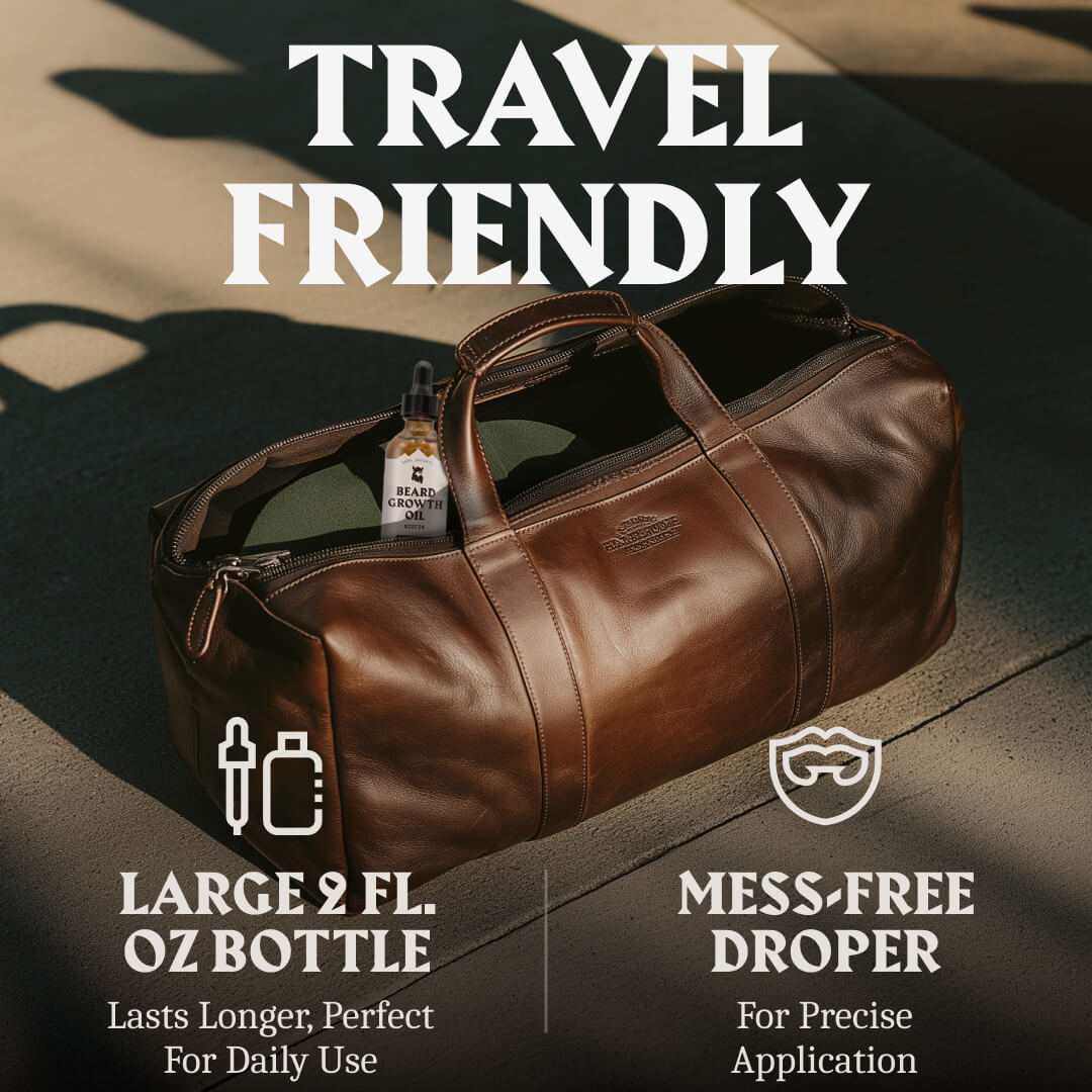 Olejek do wzrostu brody z biotyną dla mężczyzn - bezzapachowy