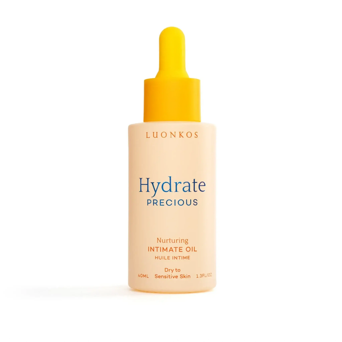 Luonkos Precious intiimiöljy 40ml – kostuttava öljy kuiville ja ärtyneille limakalvoille
