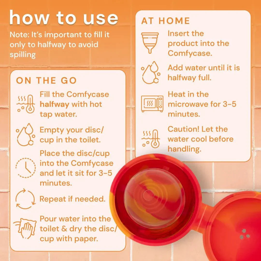 Menstruationskop Sterilisator: Bodyotics Comfycase til Disc & Cup
