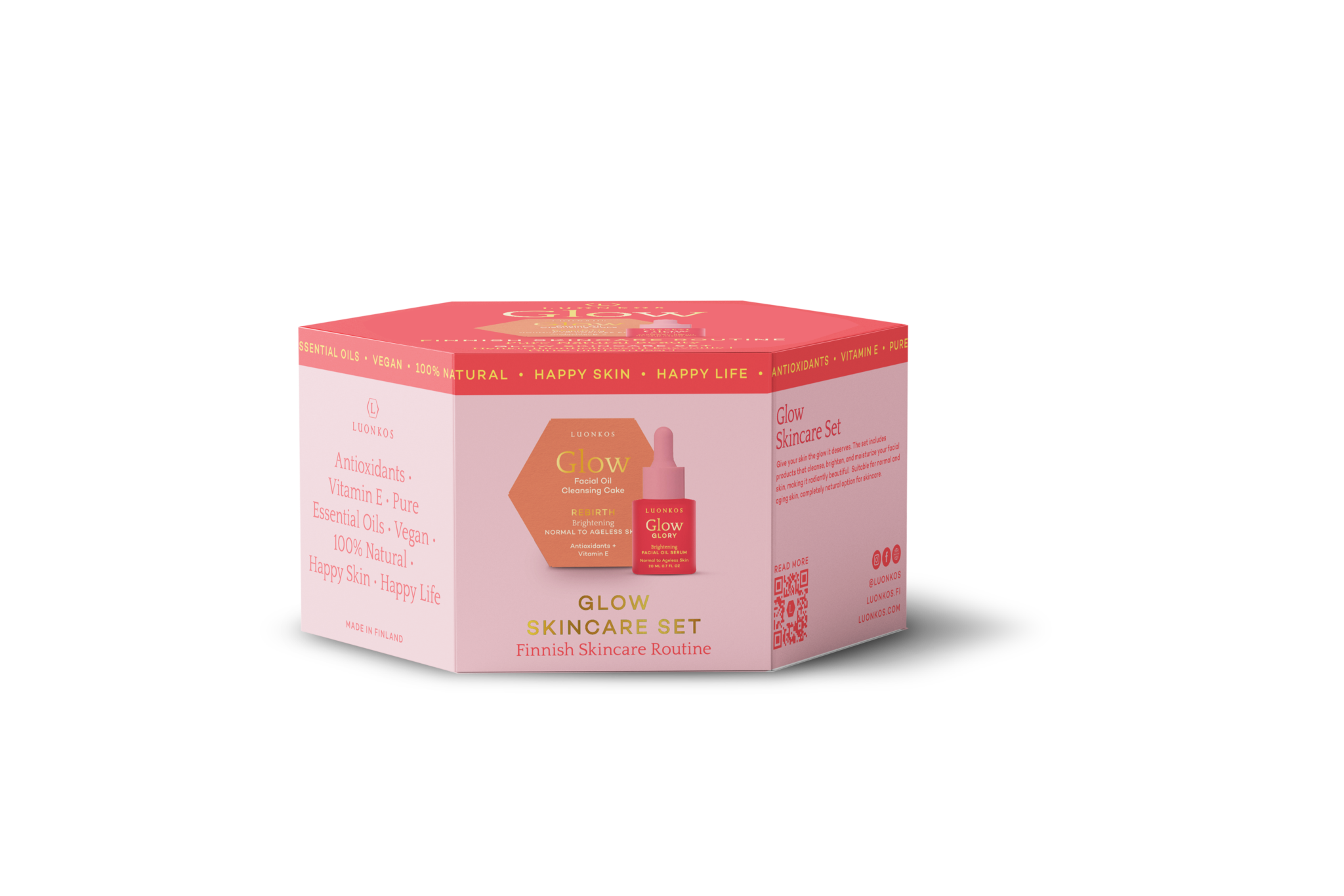 Face Oil Skincare set - Glow & Shine - Luonkos