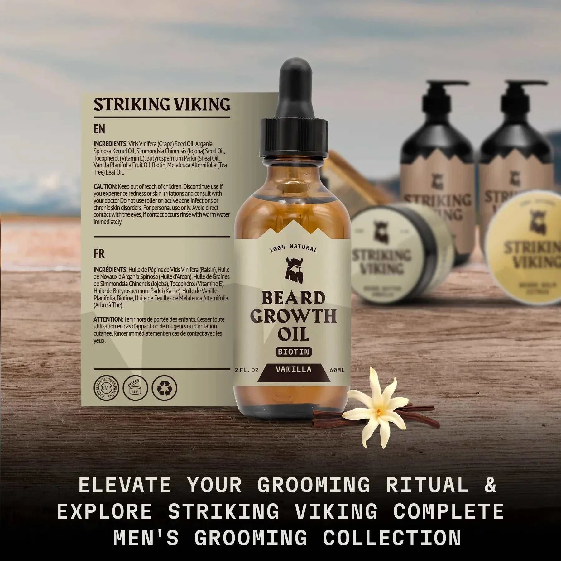Beard Growth Oil for Men - Vanilla